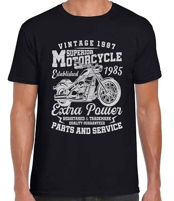Vintage Retro Motorrad Biker cooles T-Shirt, ringgesponnen super bequemes T-Shirt,