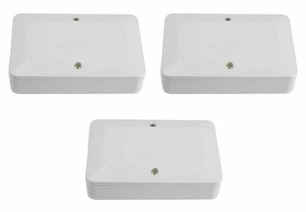 3 x Selectric LGK829 Junction Boxes 3 Terminal - 60 Amp (White)