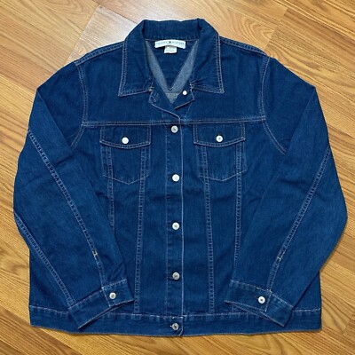Vintage Tommy Hilfiger Big Flag Denim Jacket Size 3XL Hip Hop