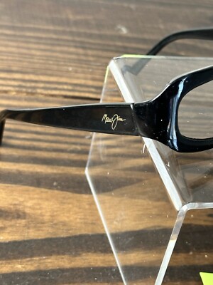 Maui Jim Nani MJ-190-02 Womens Polished Black Full Rim Full Rim Sunglasses Frame Maui Jim Nani MJ190-02 Unisex Polished Black Full Rim Oval  main image 3