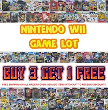Nintendo Wii Game Lot | Buy 3 Get 1 Free | Free Ship $25+ | Resurfaced
