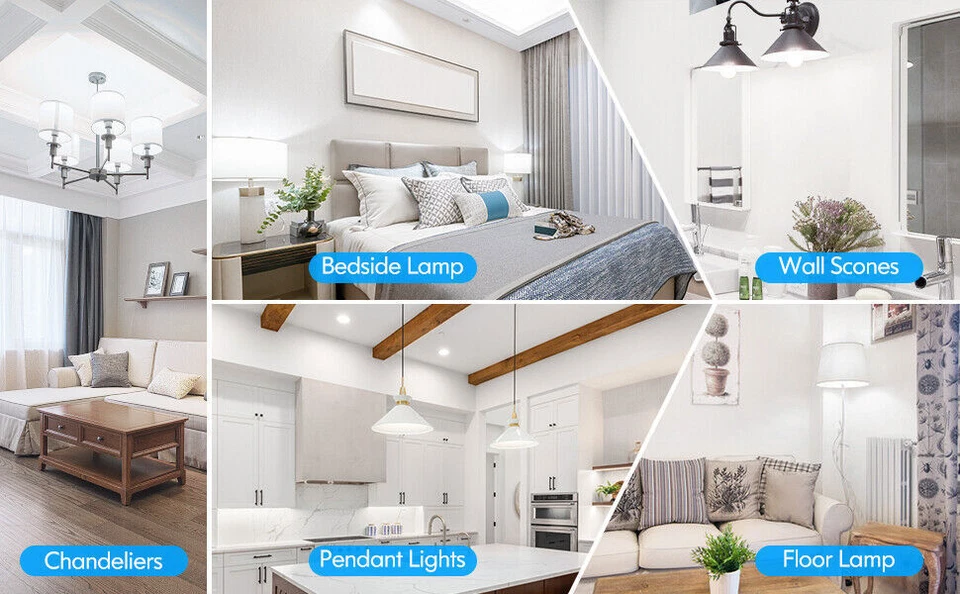 A21 LED Light Bulbs 80W Equivalent E26 Base 12W 1000LM Daylight 5000K 8-Pack - Image 2 of 4