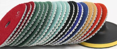 6'' Diamond wet dry Polishing Pad 5 Step granite marble concrete stone polish