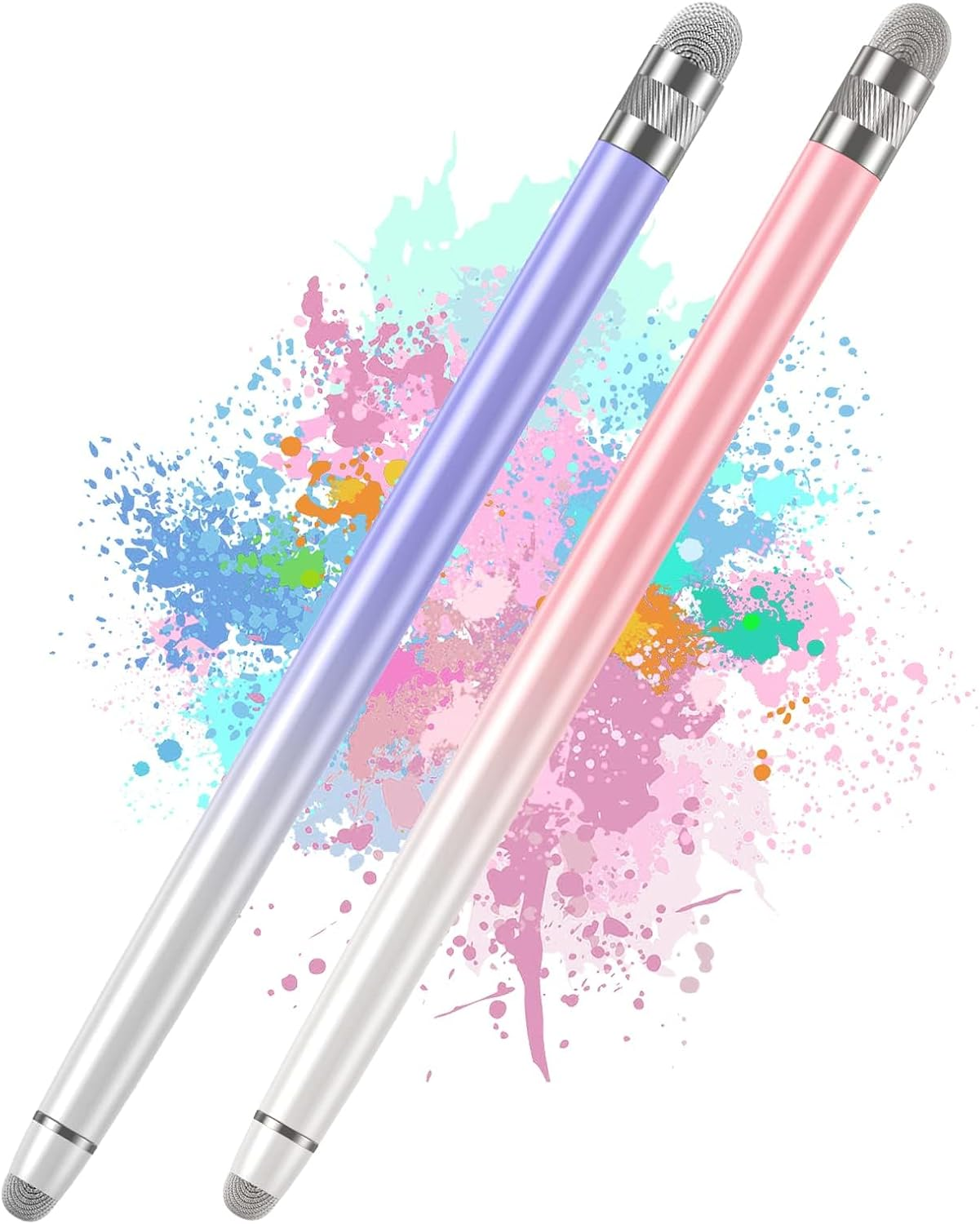 2PCS Universal Stylus Pens for iPhone iPad Android Tablets Touch Screens