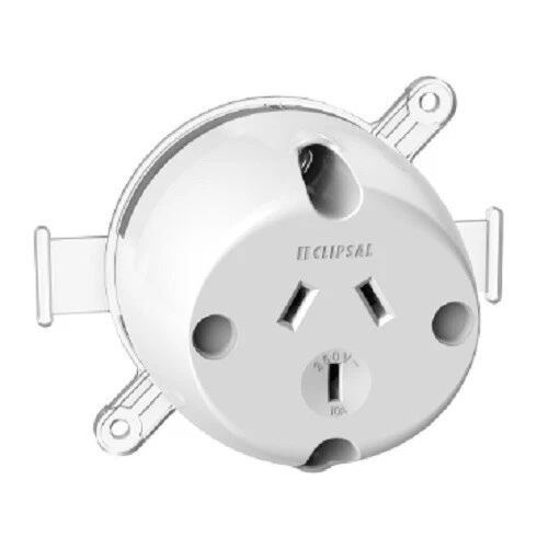 Clipsal Single Socket Outlet 10A 3 PIN Surface Mount Socket - 413WE - Picture 1 of 1