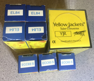 NEW VOX AC30 TUBE SET JJ MATCHED  WITH YELLOW JACKETS SS  RECTIFIER VOX  AC-30