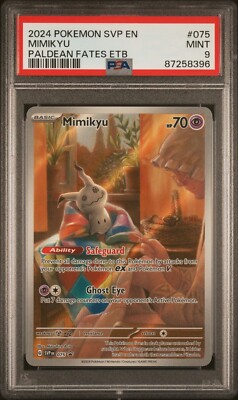 2024 Pokémon MIMIKYU 075 Paldean Fates Promo PSA 9 | eBay