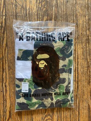 1107) A Bathing Ape ABC CAMO GREEN BAPE STA BEACH TOWEL 1F20182060