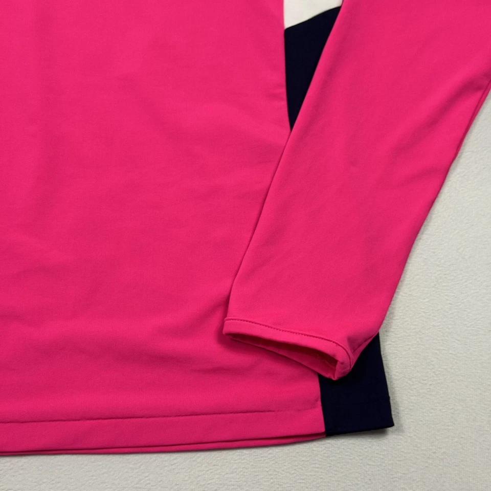 Camisa Ralph Lauren RLX Golf Manga Larga Rendimiento Rosa Para Mujer Pequeña Foto 2 de 4