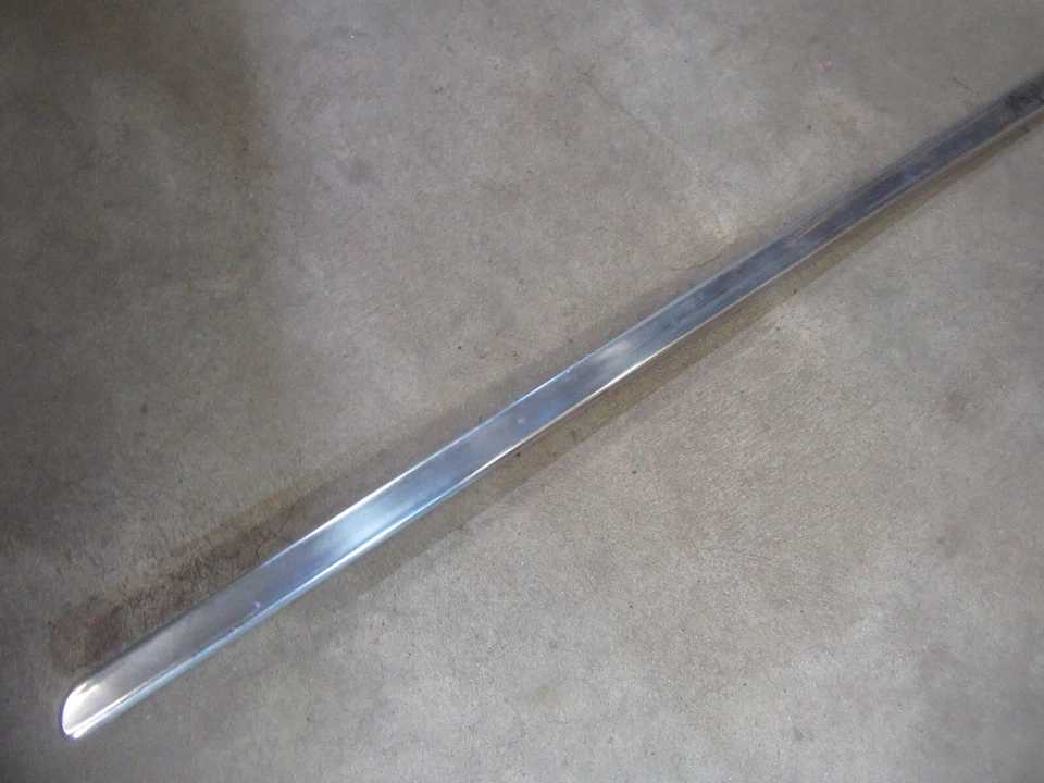 Ford Customline 1955 sedán asiento delantero respaldo moldura tira acero inoxidable Foto 2 de 4