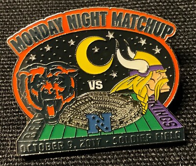 Minnesota Vikings vs Chicago Bears 2017 Game Day Collector Pin