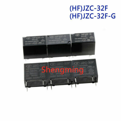 50pcs JZC HF 32F-G-005 012 024-HS3 HS 4pins 5A 10A relay