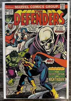 Defenders #32 - 1st Ruby Thursday/ Origin Nighthawk Marvel Comics - Clean Copy!