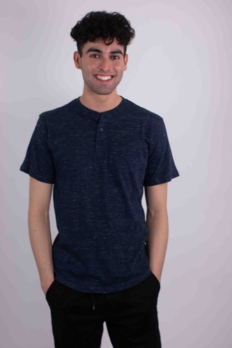 Men's Short Sleeves Henley T-shirt - Picture 5 of 31