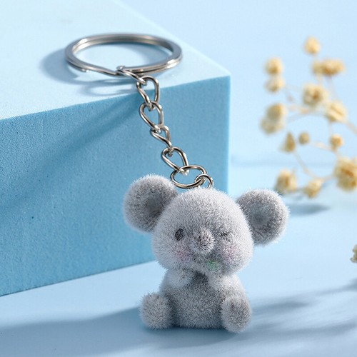 Flocking Koala Keychain Resin Animal Phone Pendant Bear ventes exceptionnelles Keyring Earphone Decor
