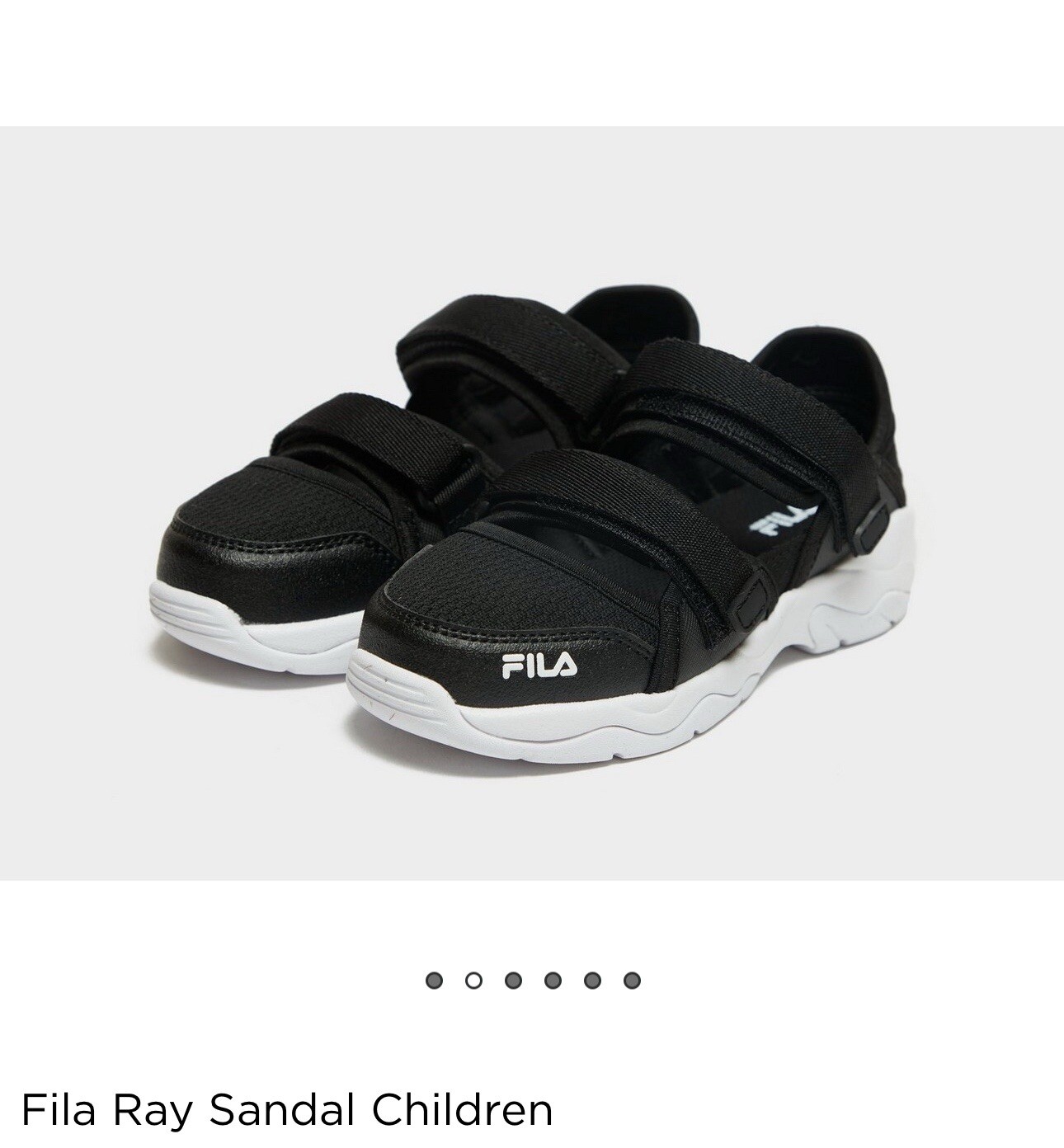 Fila Sportswear Ray Sandalo Bambini Ragazzo Ragazza Ciabatta Bambini Spiaggia Scivolo Taglia 12CHI