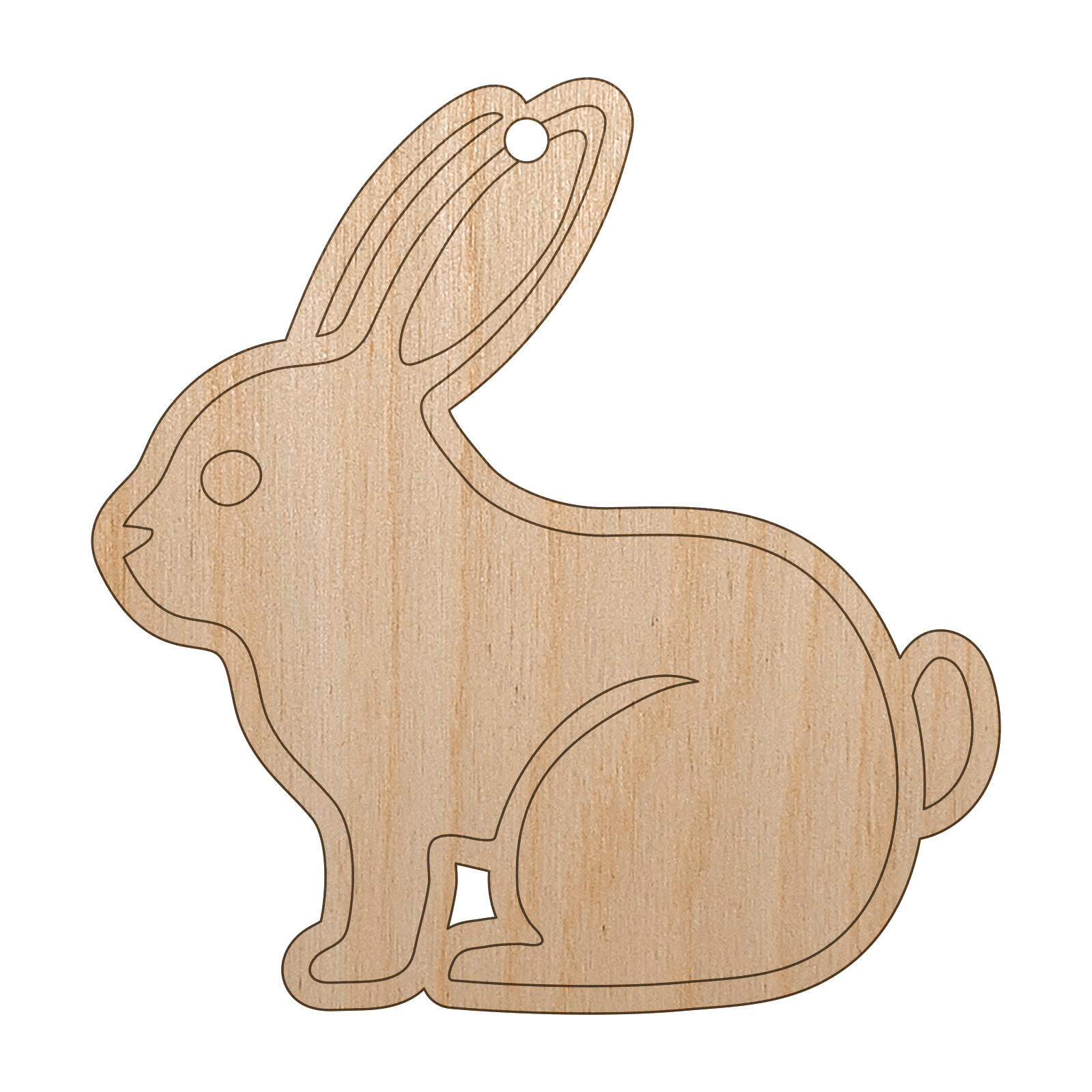 Easter Bunny Wood Ornament DIY Christmas Tree Decoration Craft