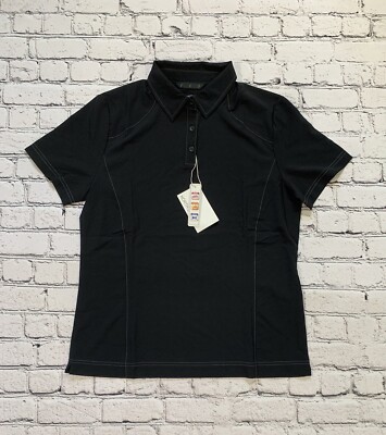 NWT North End Ladies Black Size M Polo Collared Shirt