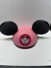 Minnie Mouse Walt Disney World Hat Youth Size Pink Plastic Ears Elastic