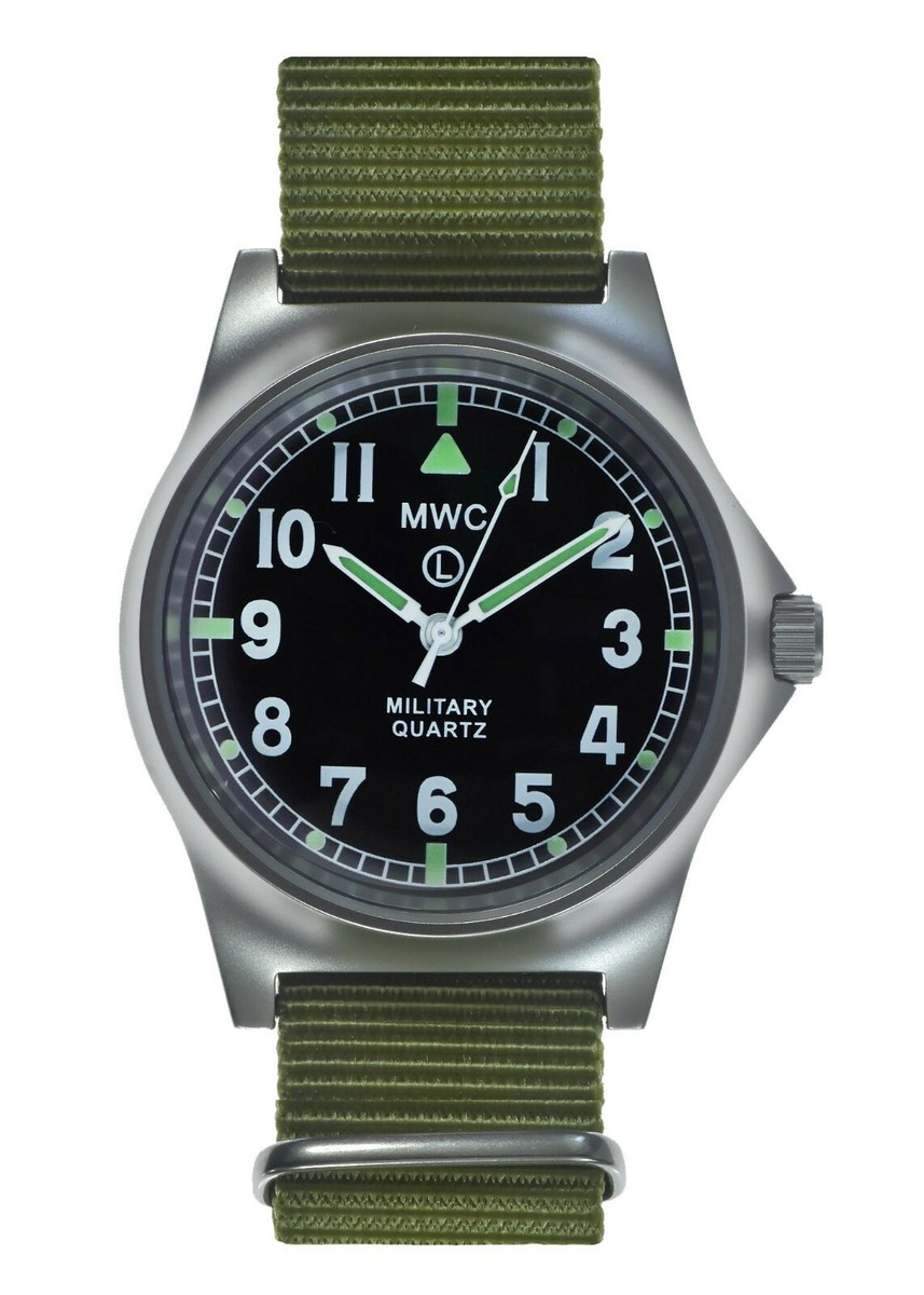 MWC G10LM Military Watch | 50m | No Date | Screw Case Back | Olive