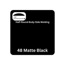 1 38 X 24 Half-round Body Side Molding For Cars And Trucks