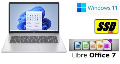 HP LAPTOP OCTA CORE AMD RYZEN7 ~ 2TB SSD 32GB RAM ~ 17,3'' OFFICE WLAN Windows 11
