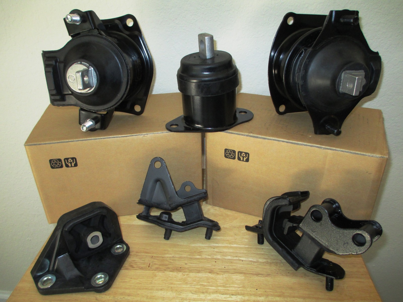 PARA 2003-2007 ACCORD 2,4 L, MANUAL DE 3 MOTORES Y 3 SOPORTES DE TRANSMISIÓN | eBay