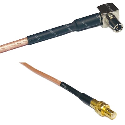 RG316 TS9 ANGLE MALE to SMB MALE RF Cable Rapid-SHIP LOT