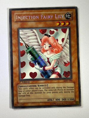 Injection Fairy Lily LOD-100 Secret Rare 1. Auflage YuGiOh Karte LP