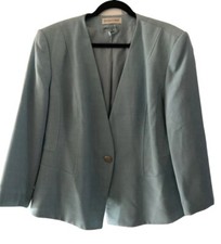Womens Jacques Vert Suit Jacket In Pastel Green Size 20 Single Breasted 1 Button