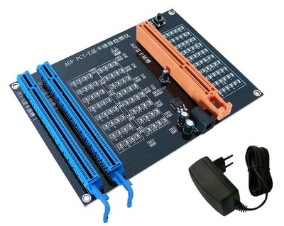 Prüfplatte für Grafikkartenanschluss Dual Interface AGP / PCI EXPRESS PCIe