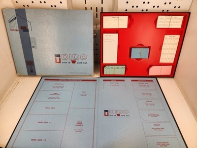Ultra Rare 1967 DIDO  Data In Data Out  Computer Teaching Board Game Complete