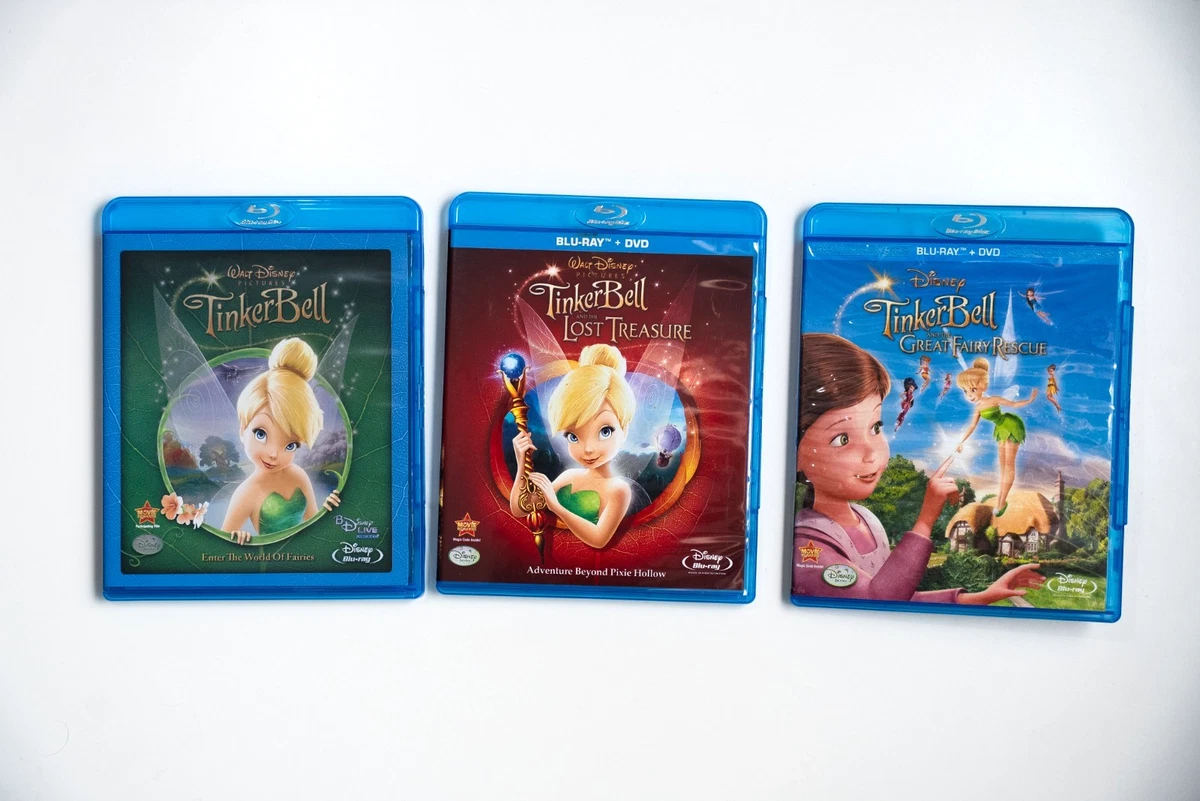 Tinker Bell Blu-ray Bundle 3 Movie Collection Disney Fairies | eBay