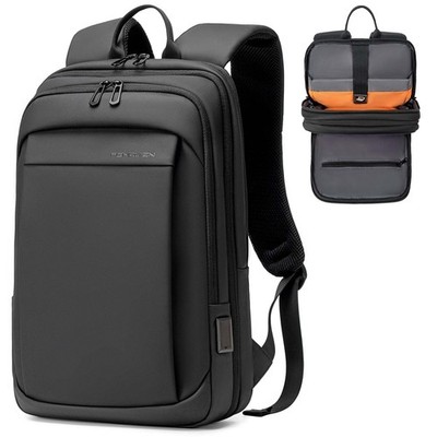 Work Backpack for Men, Water Resistant Expandable Backpack with USB C Chargin...