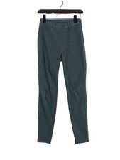 Uniqlo Women's Suit Trousers S Blue Cotton with Elastane, Polyester Dress Pants