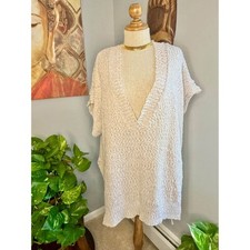 NWOT Pilcro Urban Outfitters Oversized Cream Knit Sweater Vest