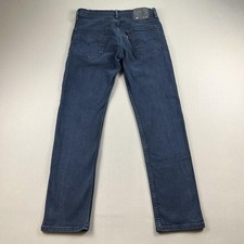 Levis 502 Jeans Mens 29x30 Blue Denim Regular Taper Dark Wash Red Tab Stretch