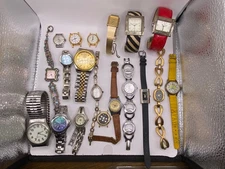 Large Lot of 19 Vintage Mechanical & Modern Quartz Wrist Watches As Is -Untested