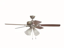 Craftmade TCE525C4 Nickel Twist N Click 52" 5 Blade Led Ceiling Fan