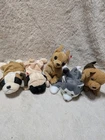 Ty Beanie Baby Dogs Lot Of 5 Vintage Stuffed Toys 1990s