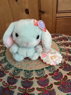 Neu Amuse Tofu niedliche Poteusa Loppy Zucker blau Hase Kaninchen weiches Plüschtier 4,5 Zoll
