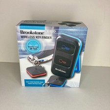Brookstone Wireless Key Finder Locator Set 2 Tags Remote 30ft Range New Open Box