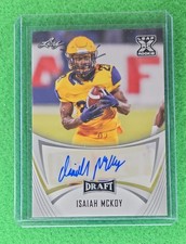 2021 Leaf Draft - Autographs Isaiah McKoy #BA-IM2 (AU, RC)