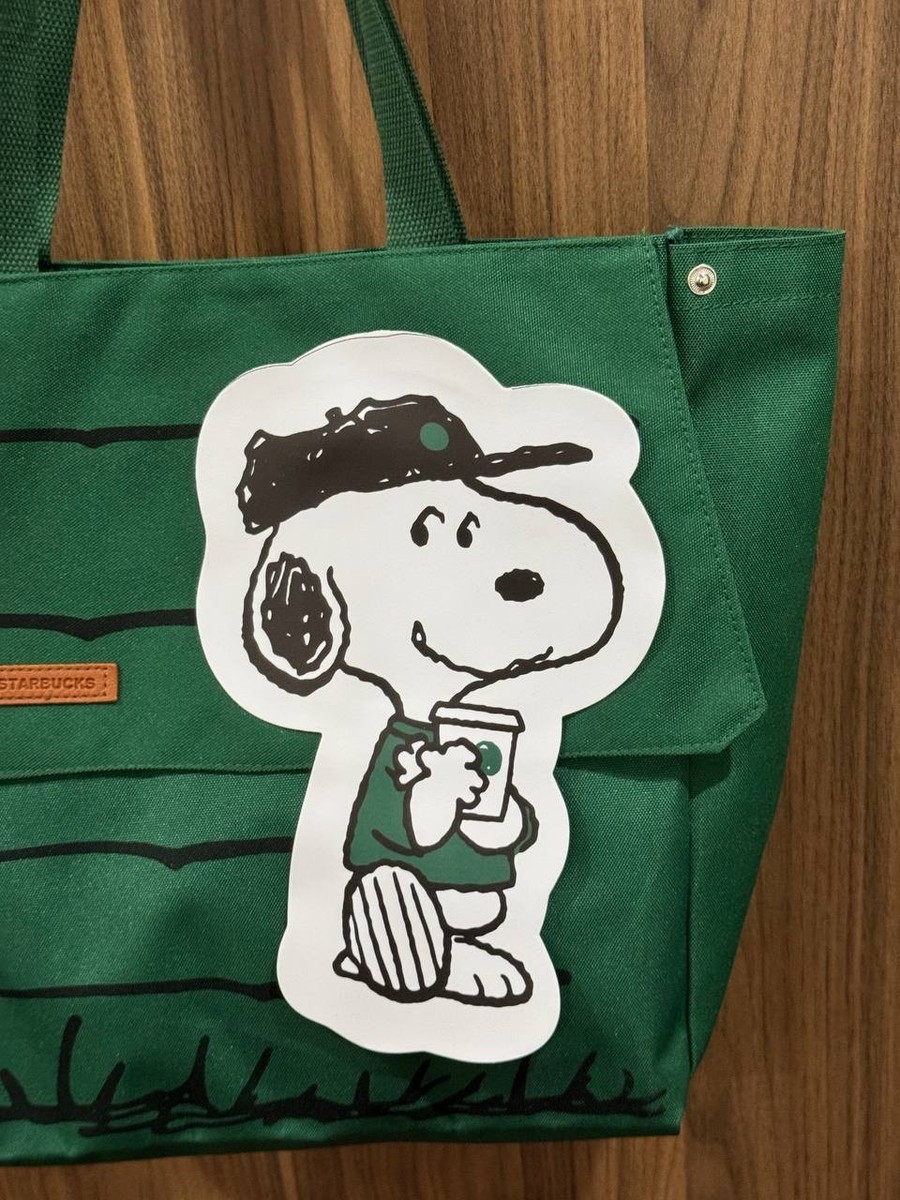 Starbucks x Snoopy Large Canvas Tote Bag Comic House Peanuts 2026