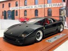 New Release BBR Kyosho 1 18 Ferrari F40 Matte Black Red Seats Ferrari diecast mi