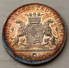 Bremen Stadt 36 Grote 1864 Stadtwappen AKS.2 Patina VZ