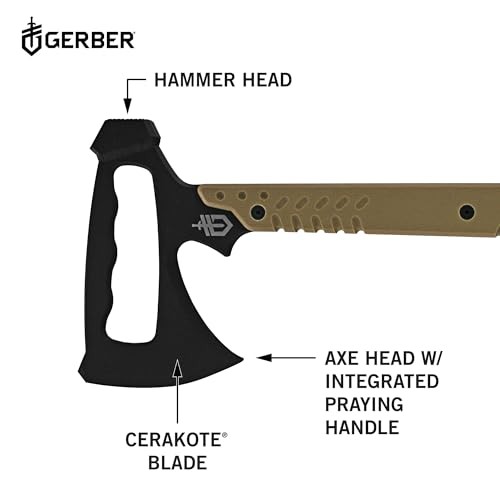  Gear Downrange Tactical Tomahawk Survival Multitool, Made in USA Camping Axe  - Picture 3 of 6