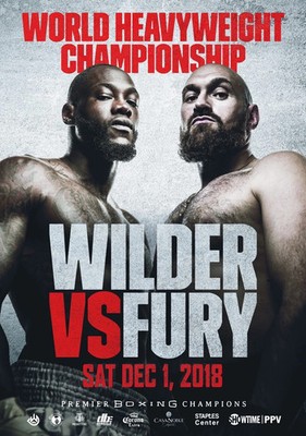 Deontay Wilder Tyson Fury Boxing Fight Poster Wall Art Print Decor Gritty