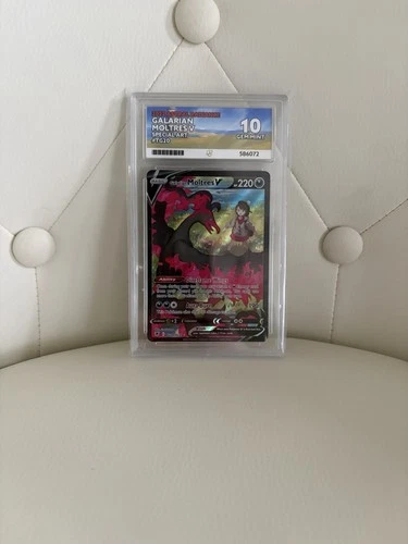 Pokémon TCG Galarian Moltres v Astral Radiance Ace 10 Gem Mint Card TG20/TG30