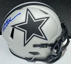 DEION SANDERS SIGNED AUTO DALLAS COWBOYS RAVE MINI HELMET BECKETT/BAS #3W027734